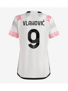 Ženski Nogometna dresi replika Juventus Dusan Vlahovic #9 Gostujoči 2023-24 Kratek rokav